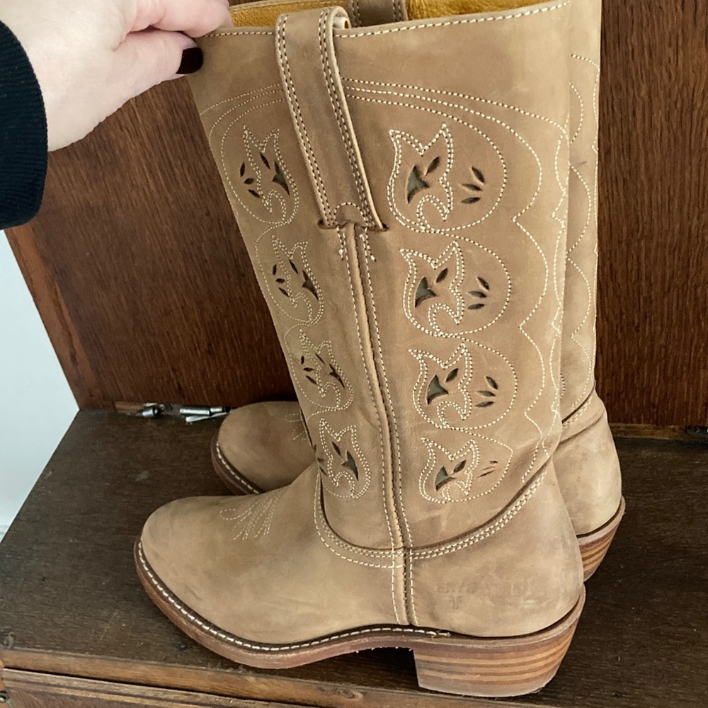 Vintage Frye Austin Western Style Campus Boots sz 8 worn once - Picture 6 of 10